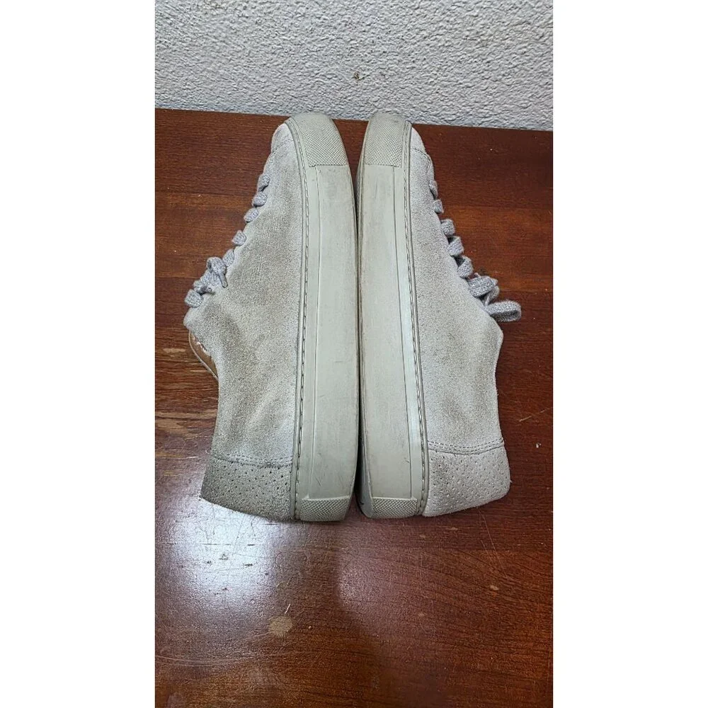 Selected/Femme Women's Suede Lace-Up Sneakers Beige Size 8‎